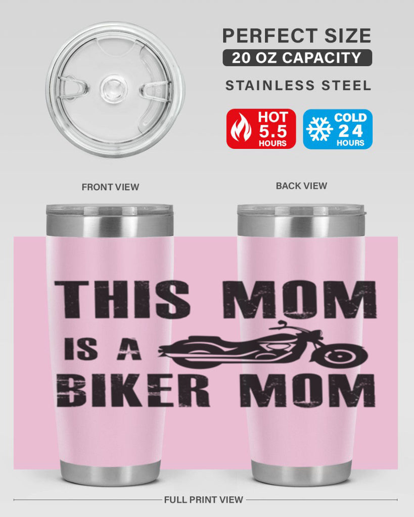 this mom is a biker mom 35#- mom- Tumbler