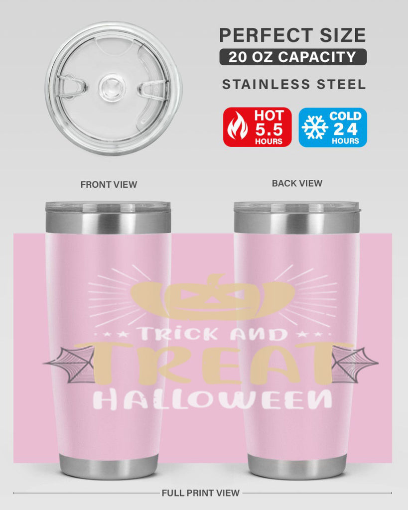 trick and treat halloween 125#- halloween- Tumbler