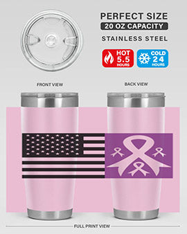 usa flag with alzheimers cancer 219#- alzheimers- Tumbler