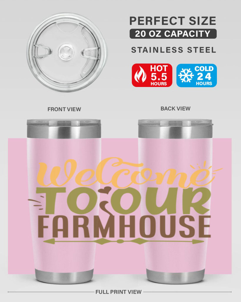 welcome to our farmhouse 2#- farming and gardening- Tumbler