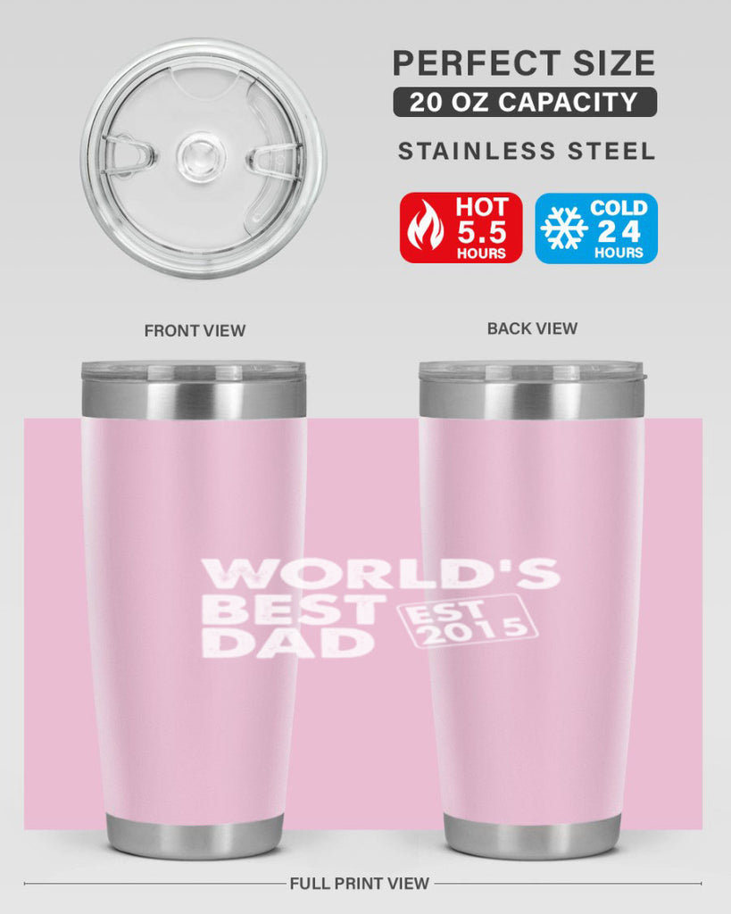 world is best dad est m 62#- dad- Tumbler