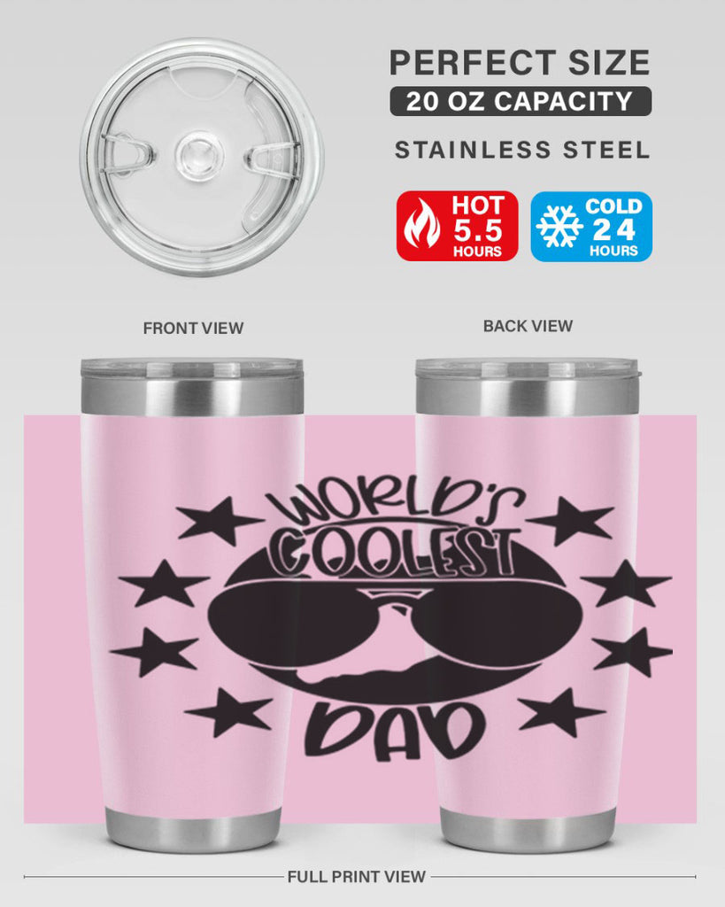 worlds coolest dad 11#- fathers day- Tumbler