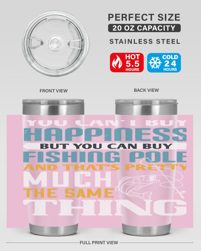 you cant buy happiness 3#- fishing- Tumbler