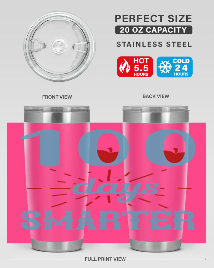 7 days smarter 47#- 100 days of school- Tumbler