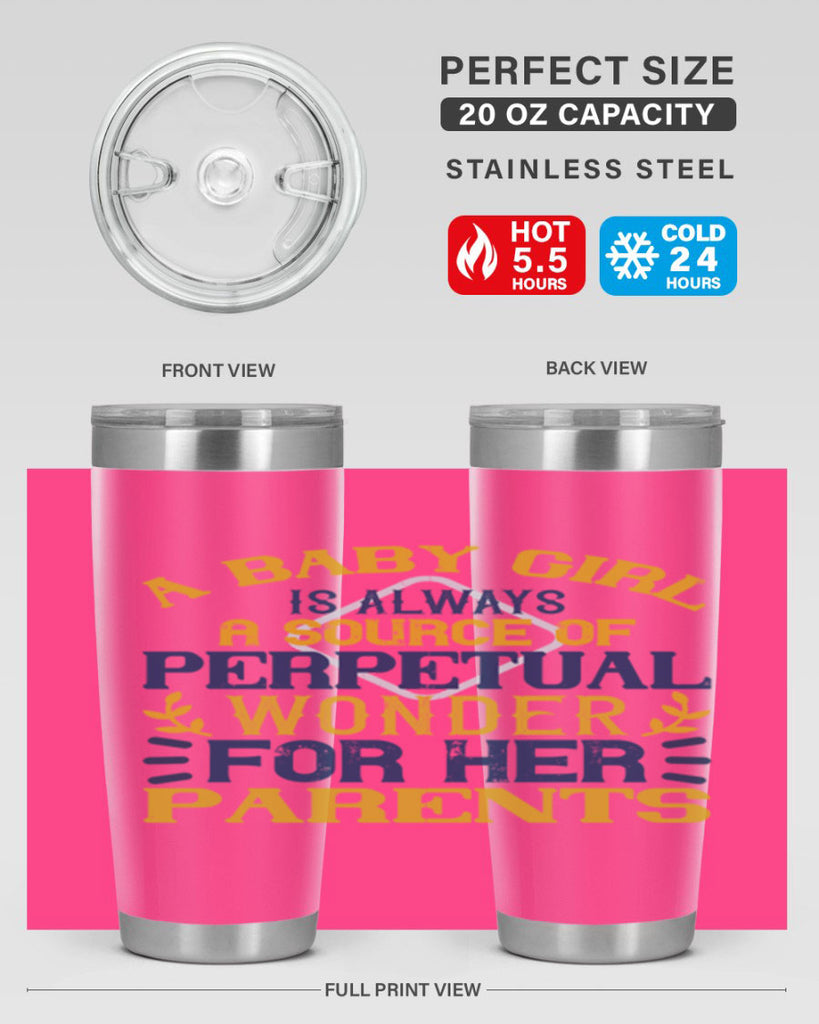 A baby girl is always a source of perpetual wonder for her parents Style 142#- baby- tumbler
