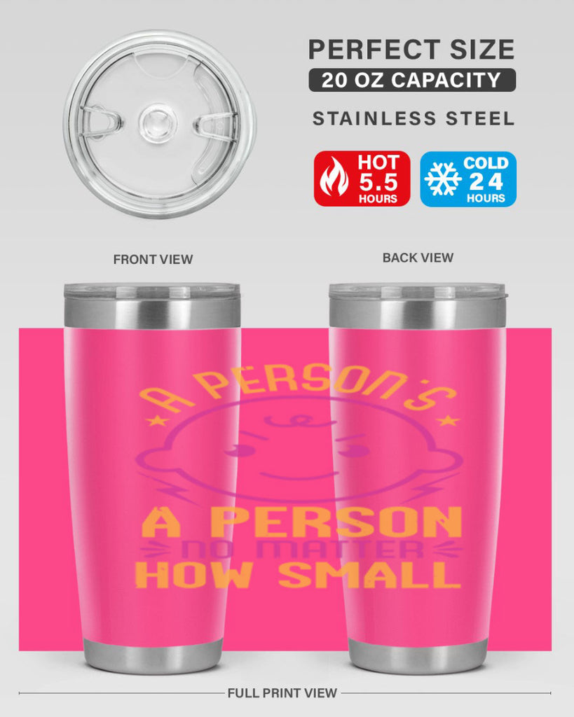 A person is a person no matter how small Style 39#- baby shower- tumbler