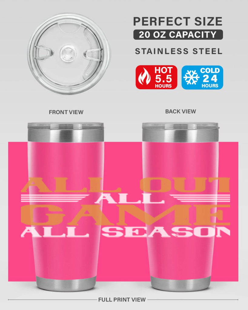 All out all game all season 2238#- badminton- Tumbler