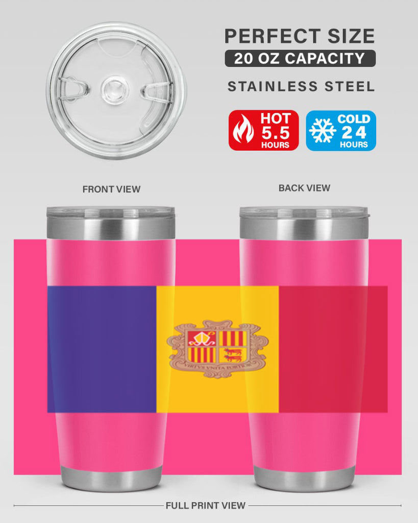 Andorra 194#- world flags- Tumbler