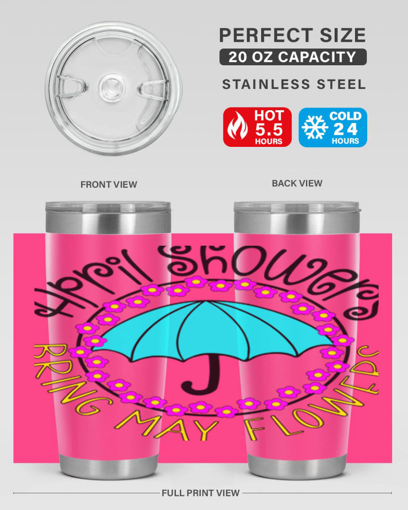 April showers21#- spring- Tumbler