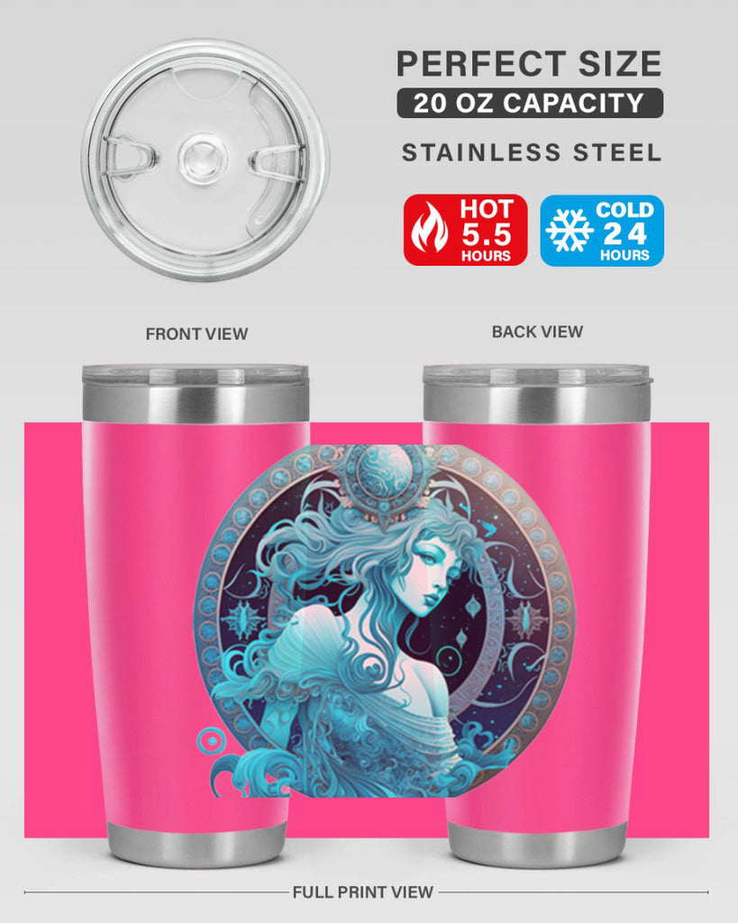 Aquarius 63#- zodiac- Tumbler