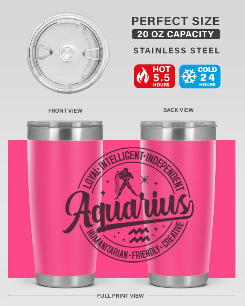 Aquarius 71#- zodiac- Tumbler