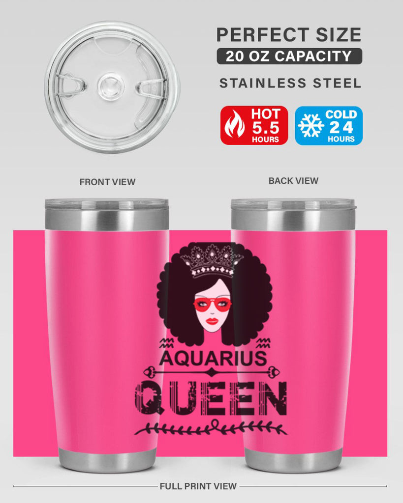Aquarius queen 75#- zodiac- Tumbler