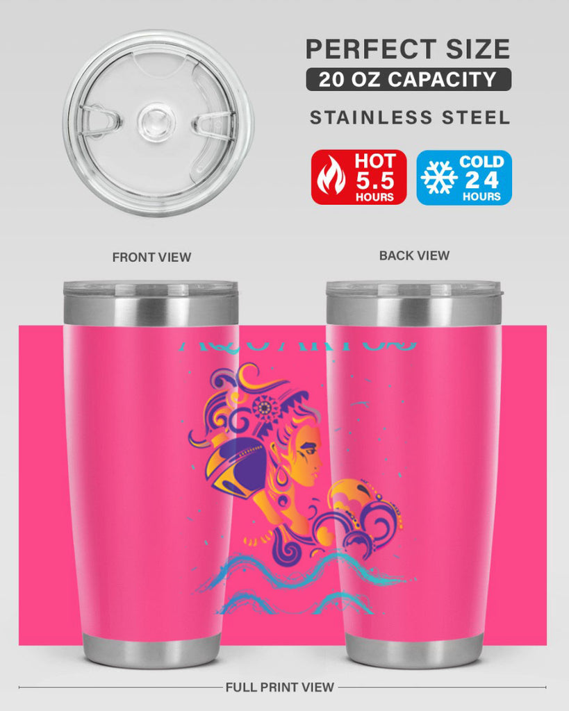 AquariusZodiac 76#- zodiac- Tumbler