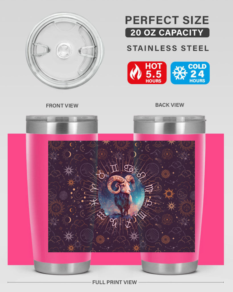 Aries Straigth 95#- zodiac- Tumbler