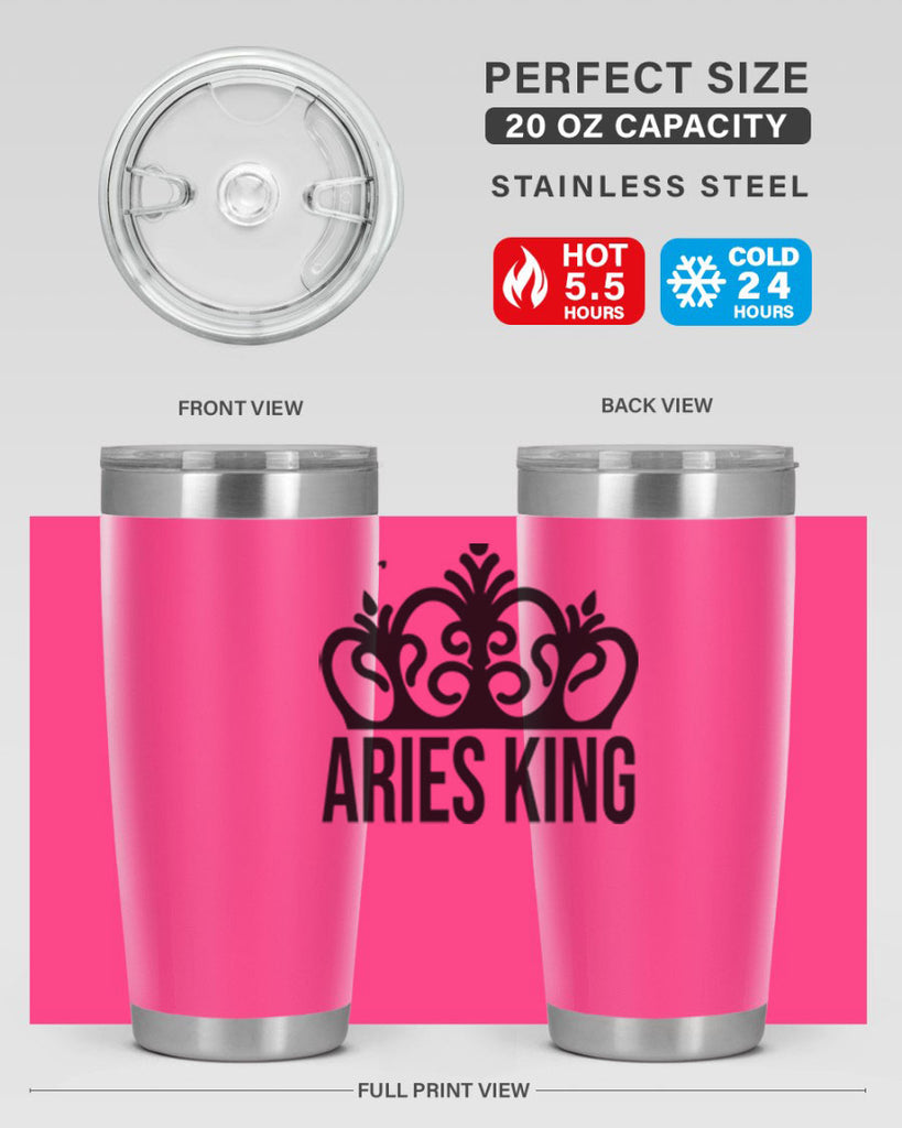 Aries king 107#- zodiac- Tumbler