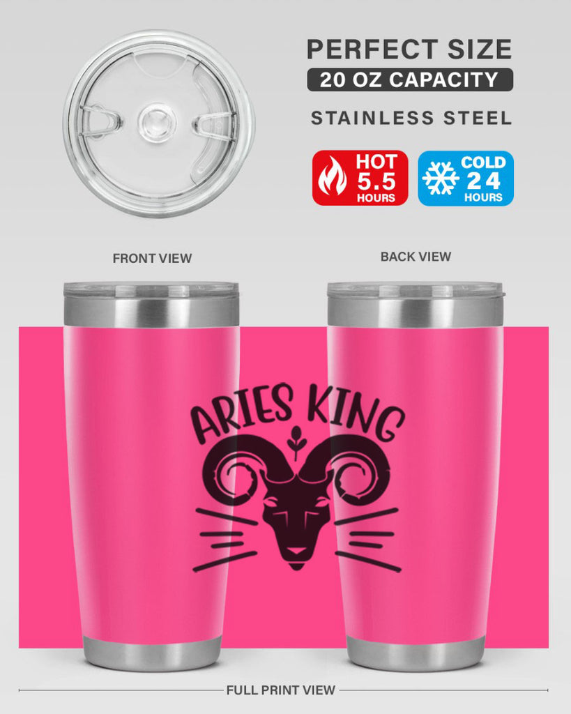 Aries king 109#- zodiac- Tumbler