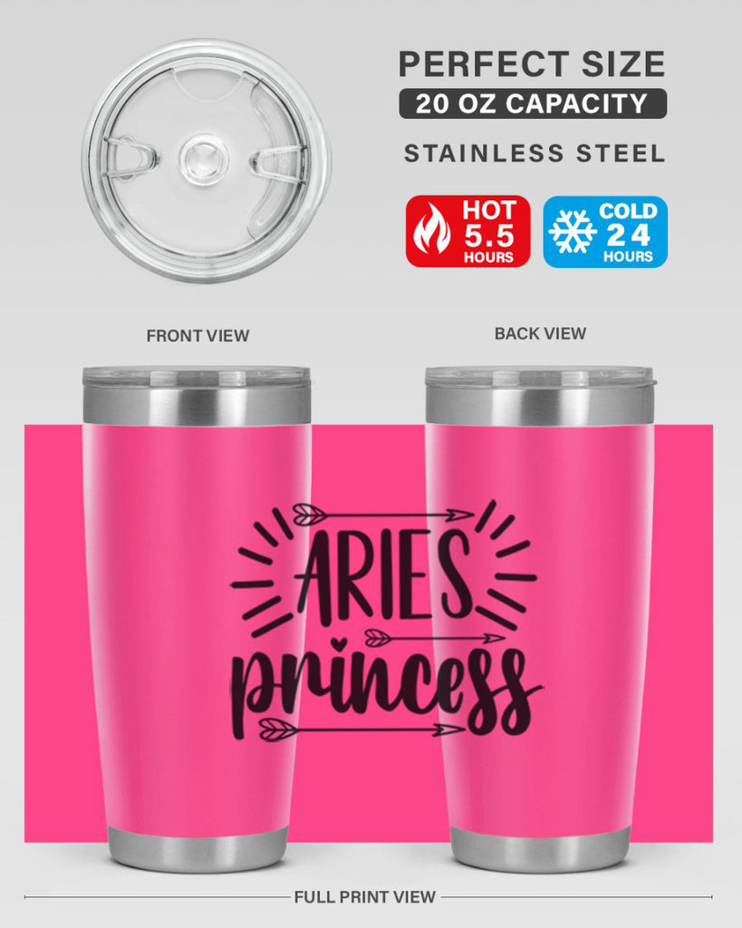 Aries princess 115#- zodiac- Tumbler