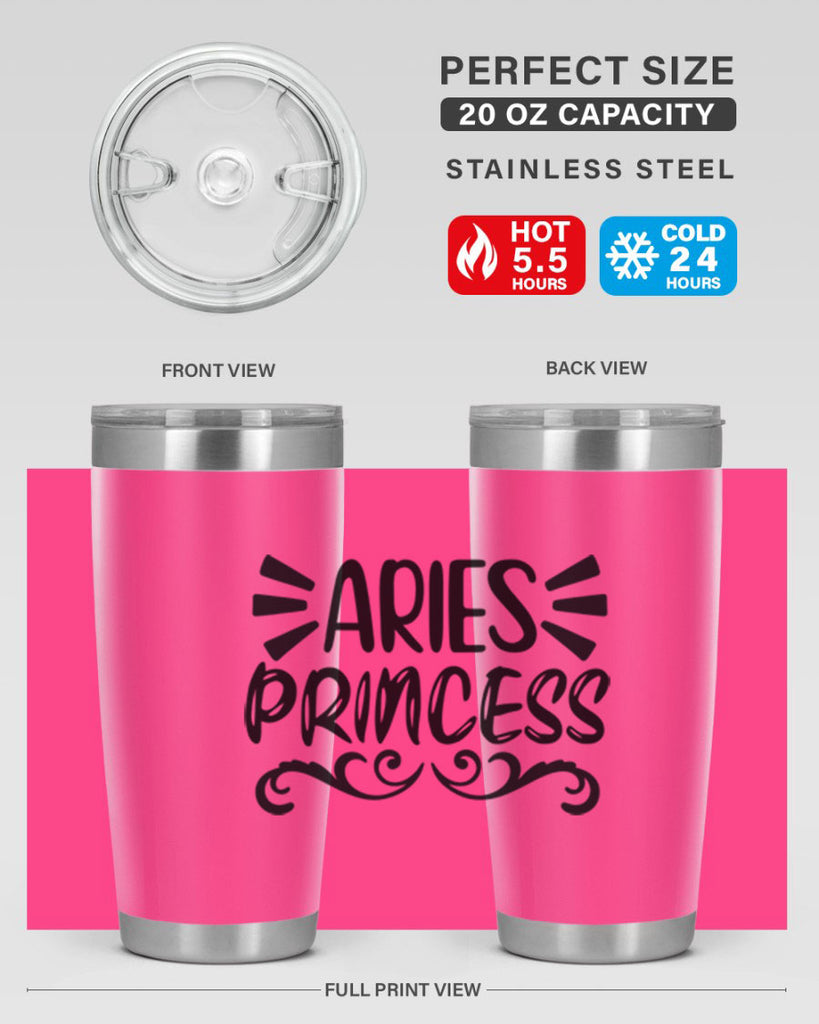 Aries princess 117#- zodiac- Tumbler