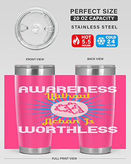 Awareness without action is worthless Style 2#- self awareness- Tumbler