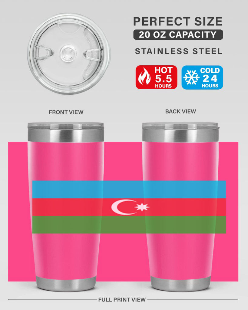 Azerbaijan 187#- world flags- Tumbler