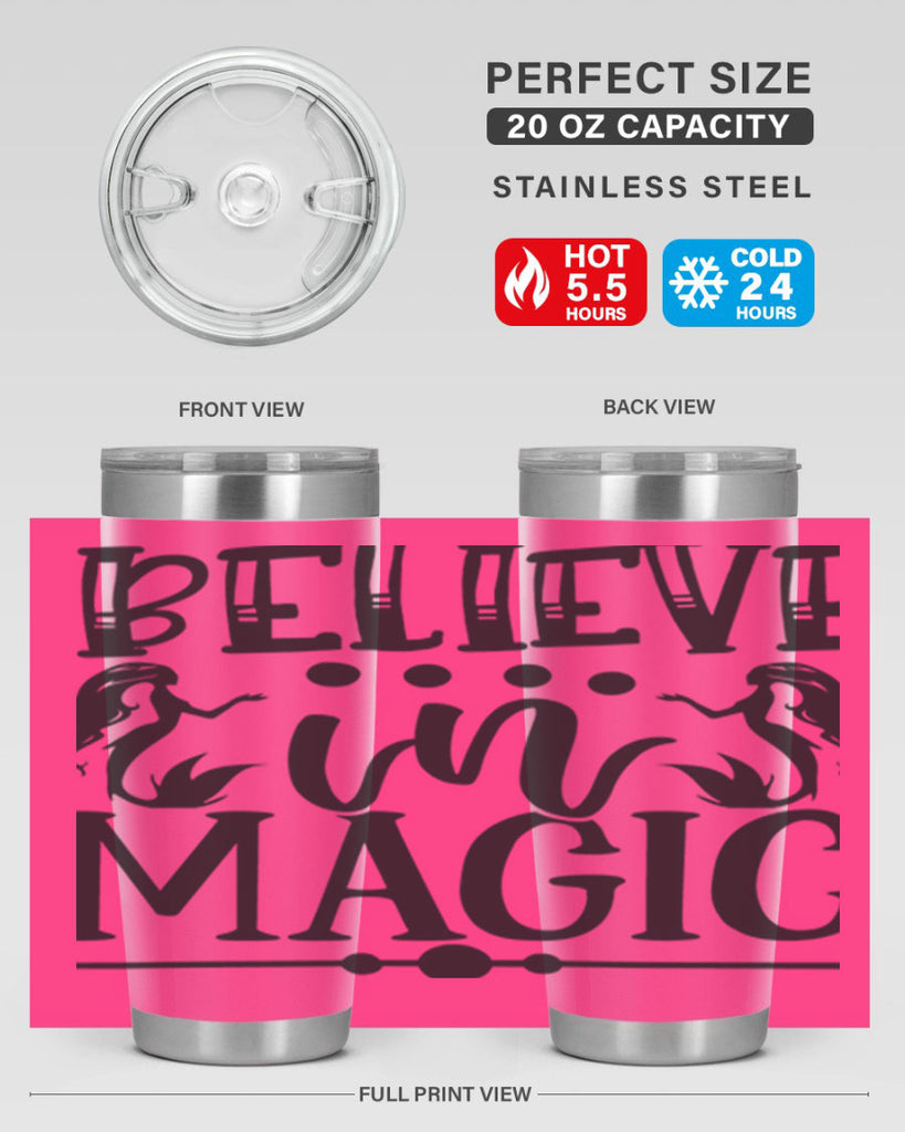 Believe in magic 65#- mermaid- Tumbler