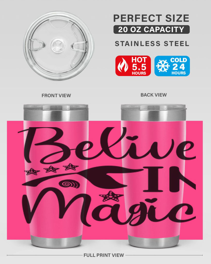 Belive in magic design 66#- mermaid- Tumbler