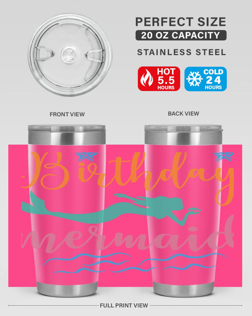 Birthday Mermaid Design 79#- mermaid- Tumbler