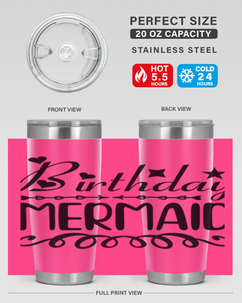 Birthday mermaid 75#- mermaid- Tumbler