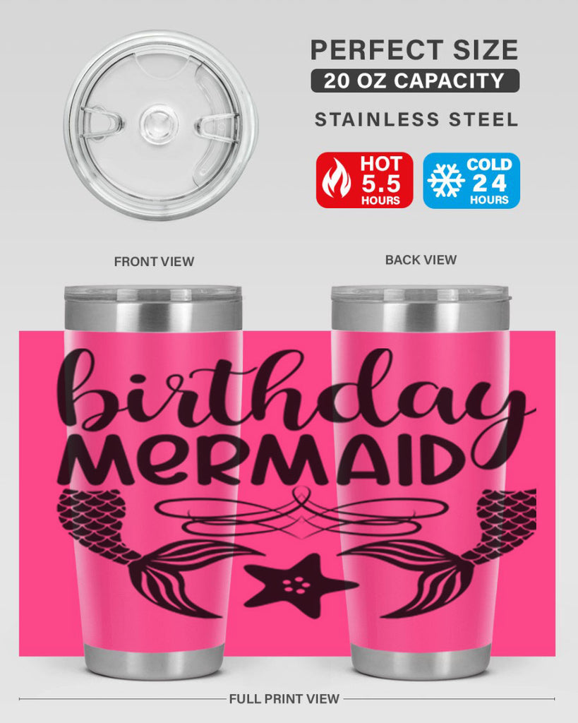 Birthday mermaid 76#- mermaid- Tumbler