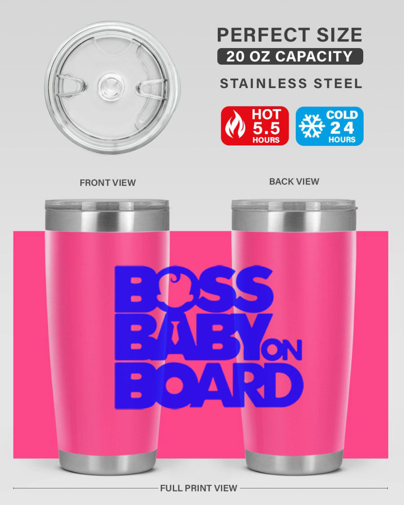 Boss Baby On Board 2#- black words phrases- Cotton Tank