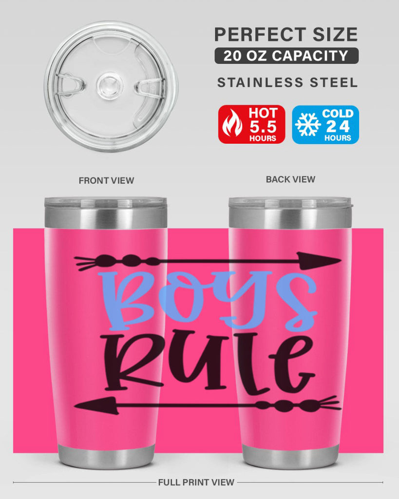 Boys Rule Style 108#- baby- tumbler