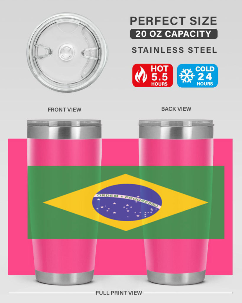 Brazil 174#- world flags- Tumbler