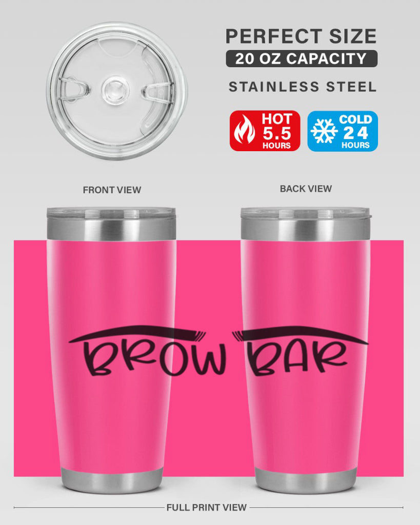 Brown Bar Style 124#- make up- Tumbler