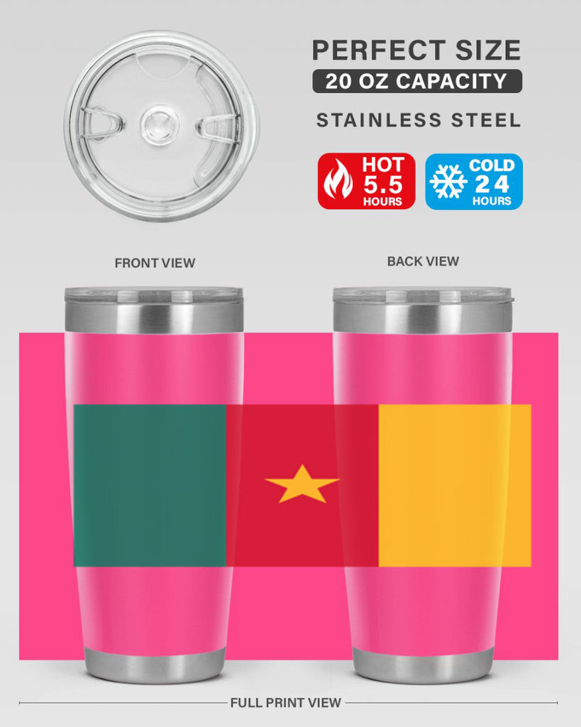 Cameroon 167#- world flags- Tumbler