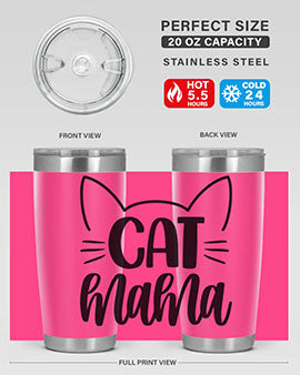 Cat Mama Style 84#- cat- Tumbler