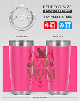 Cat Mom Style 6#- cat- Tumbler