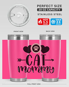 Cat Mommy Style 87#- cat- Tumbler