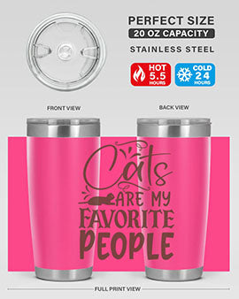 Cats Are My Favorite People Style 7#- cat- Tumbler