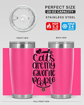 Cats Are My Favorite People Style 89#- cat- Tumbler