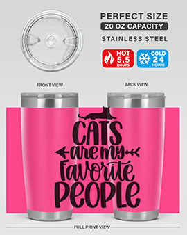 Cats Are My Favorite People Style 90#- cat- Tumbler