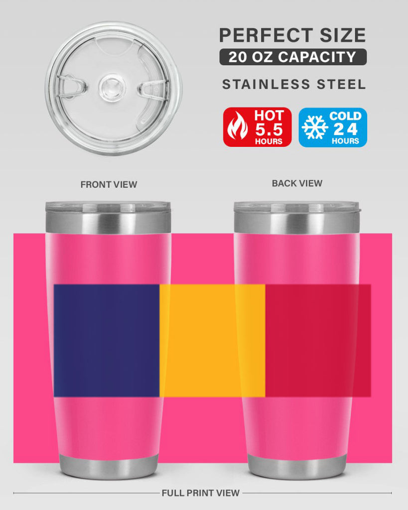 Chad 164#- world flags- Tumbler