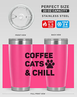 Coffee Cat Style 41#- cat- Tumbler