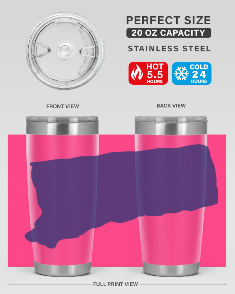 Connecticut 44#- stateflags- Tumbler