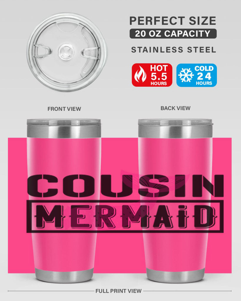 Cousin mermaid 87#- mermaid- Tumbler