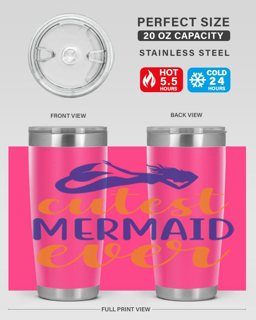Cutest Mermaid Ever 91#- mermaid- Tumbler