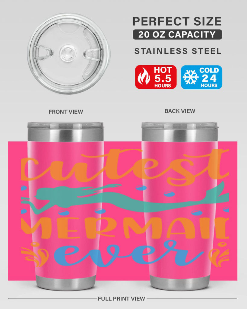 Cutest Mermaid Ever Design 102#- mermaid- Tumbler