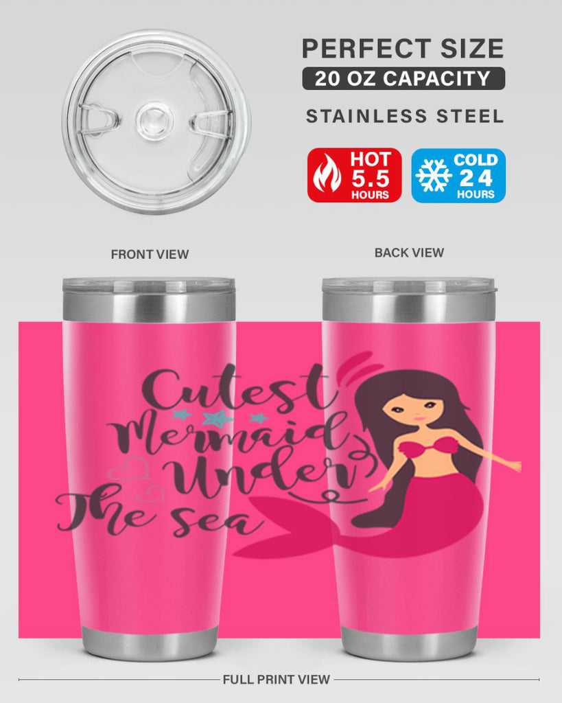 Cutest Mermaid under the sea 95#- mermaid- Tumbler