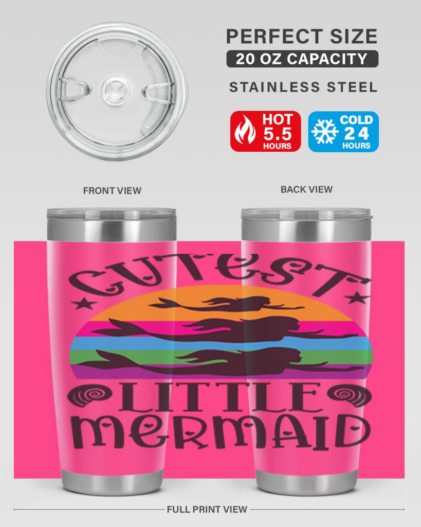 Cutest little mermaid 96#- mermaid- Tumbler