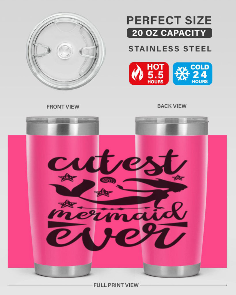 Cutest mermaid ever design 103#- mermaid- Tumbler