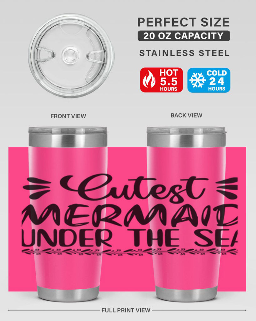 Cutest mermaid under the sea 105#- mermaid- Tumbler